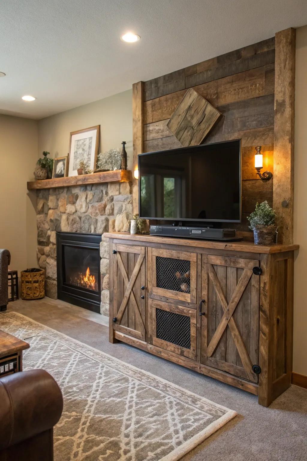 Rustic elegance: The charm of reclaimed wood.