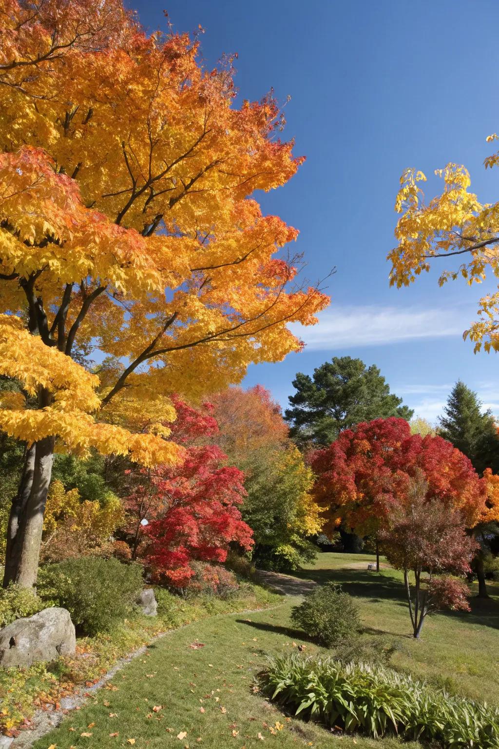 Breathtaking autumn colors transform any landscape.