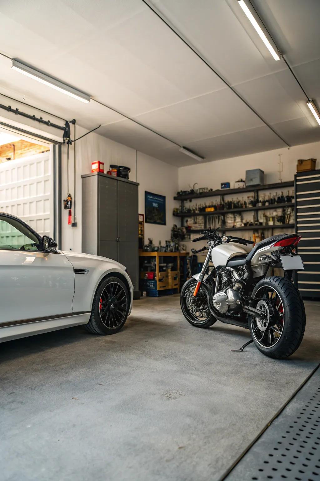 Smart vehicle placement can completely change your garage's feel.