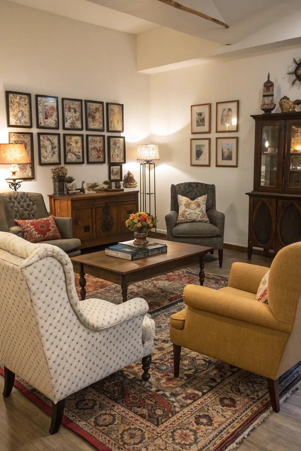 Blend and harmonize chair styles for a look that’s uniquely you.