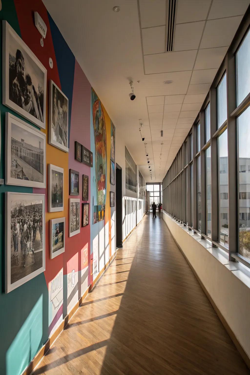 A gallery wall has the ability to change your hallway into your very own personal art exhibit.