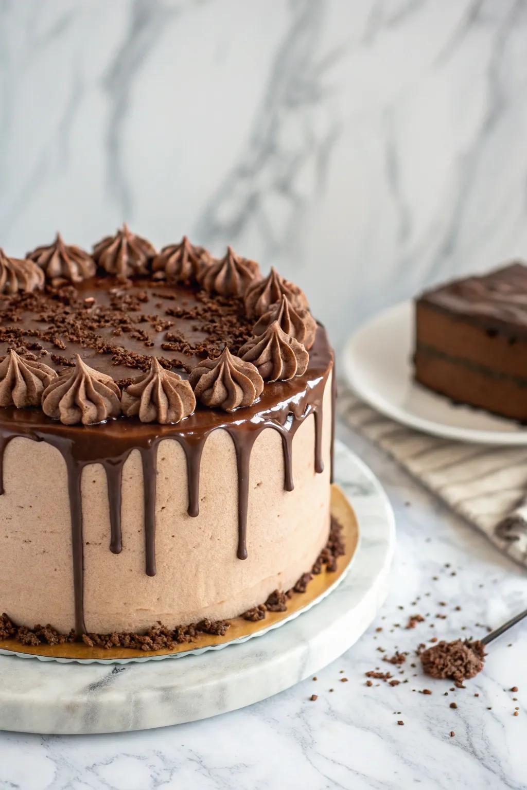 Caffeinated Delight with a timeless cocoa cascade for extra elegance.