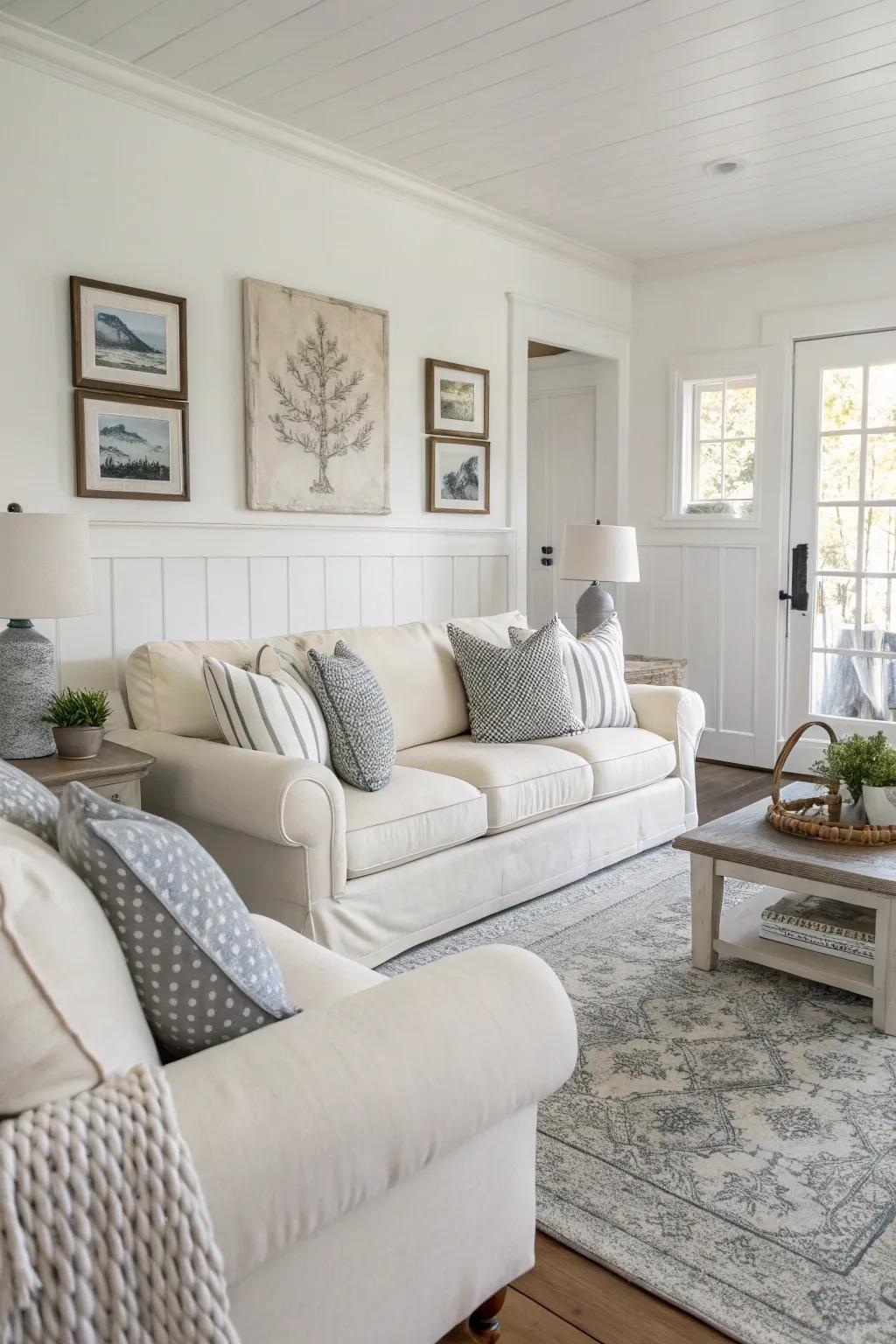 A soft color scheme sets the stage for a peaceful living environment.