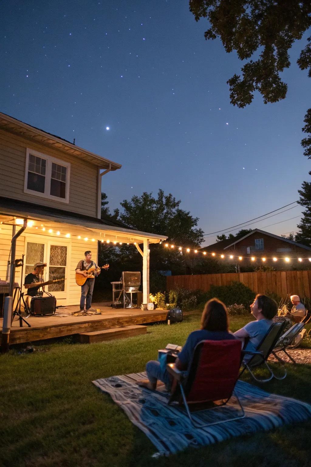 Live music adds energy and excitement to any party.