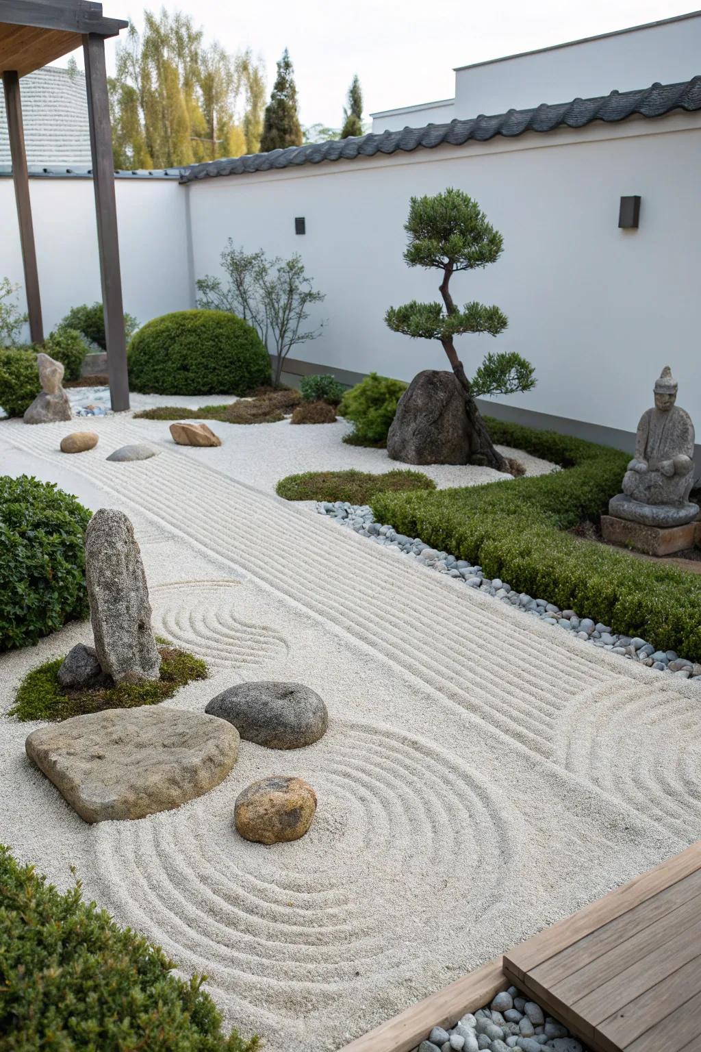 Zen gardens are perfect for meditation and relaxation.