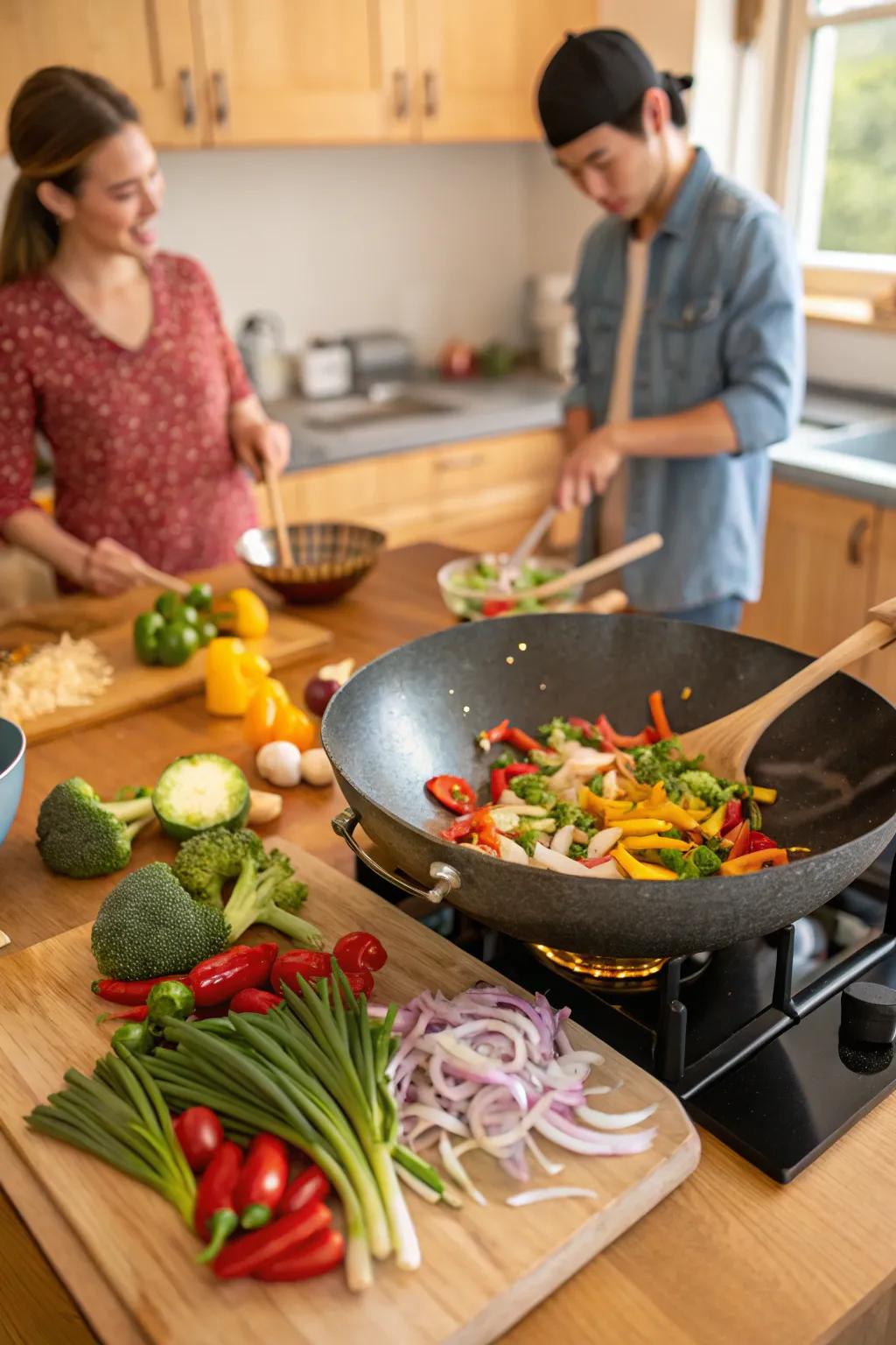 Sizzle up a storm with a stir-fry spectacle.