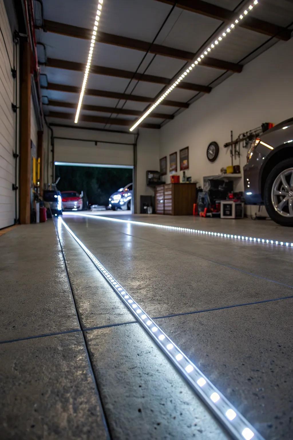 Guide your way with stylish garage LED lighting.