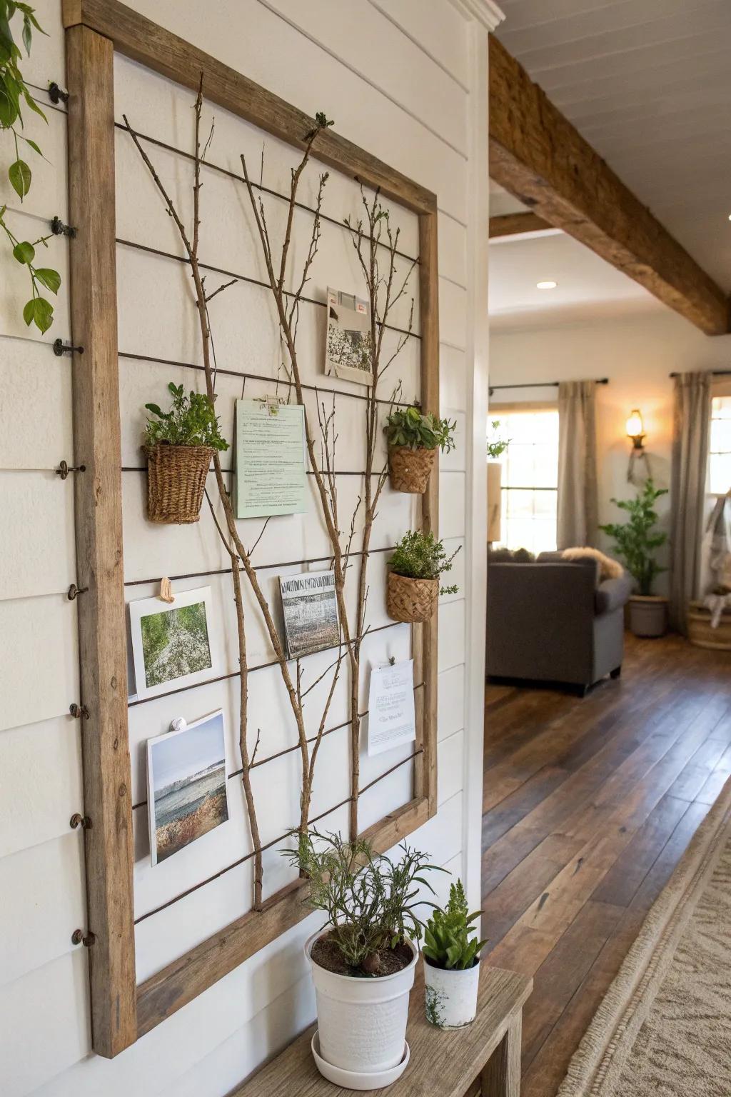 Infuse your home with nature using this shiplap board idea.