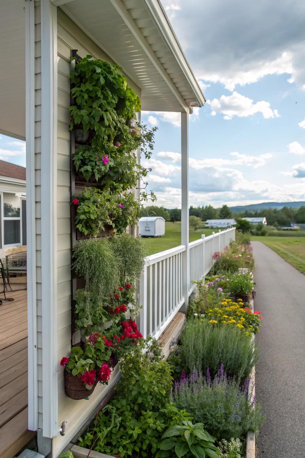 Sky gardens are fitting for petite spaces.