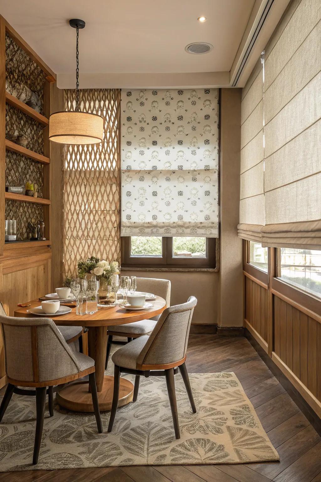 Twin shades offer flexibility and design in light management.