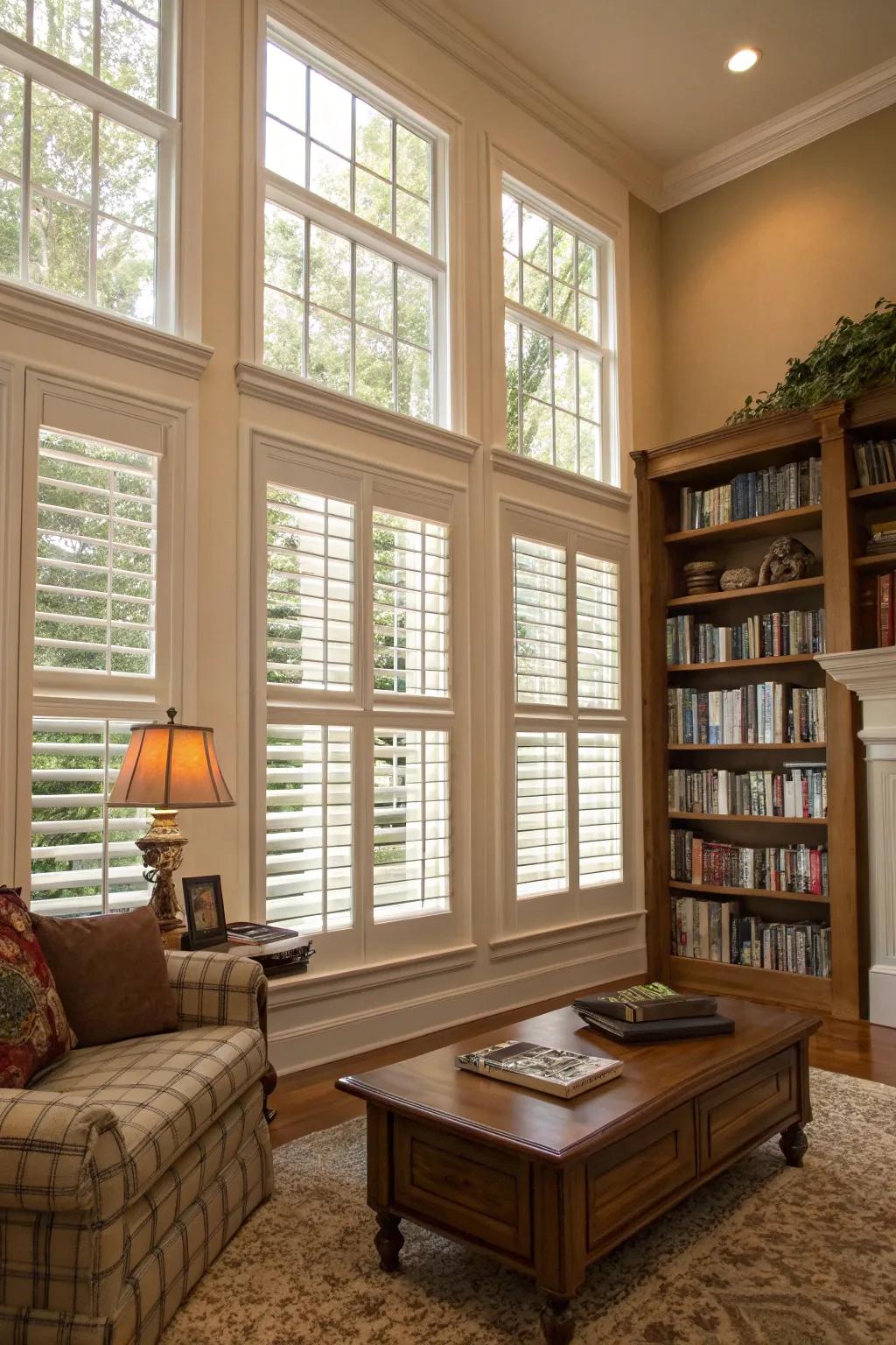 Classic shutters that provide timeless style.