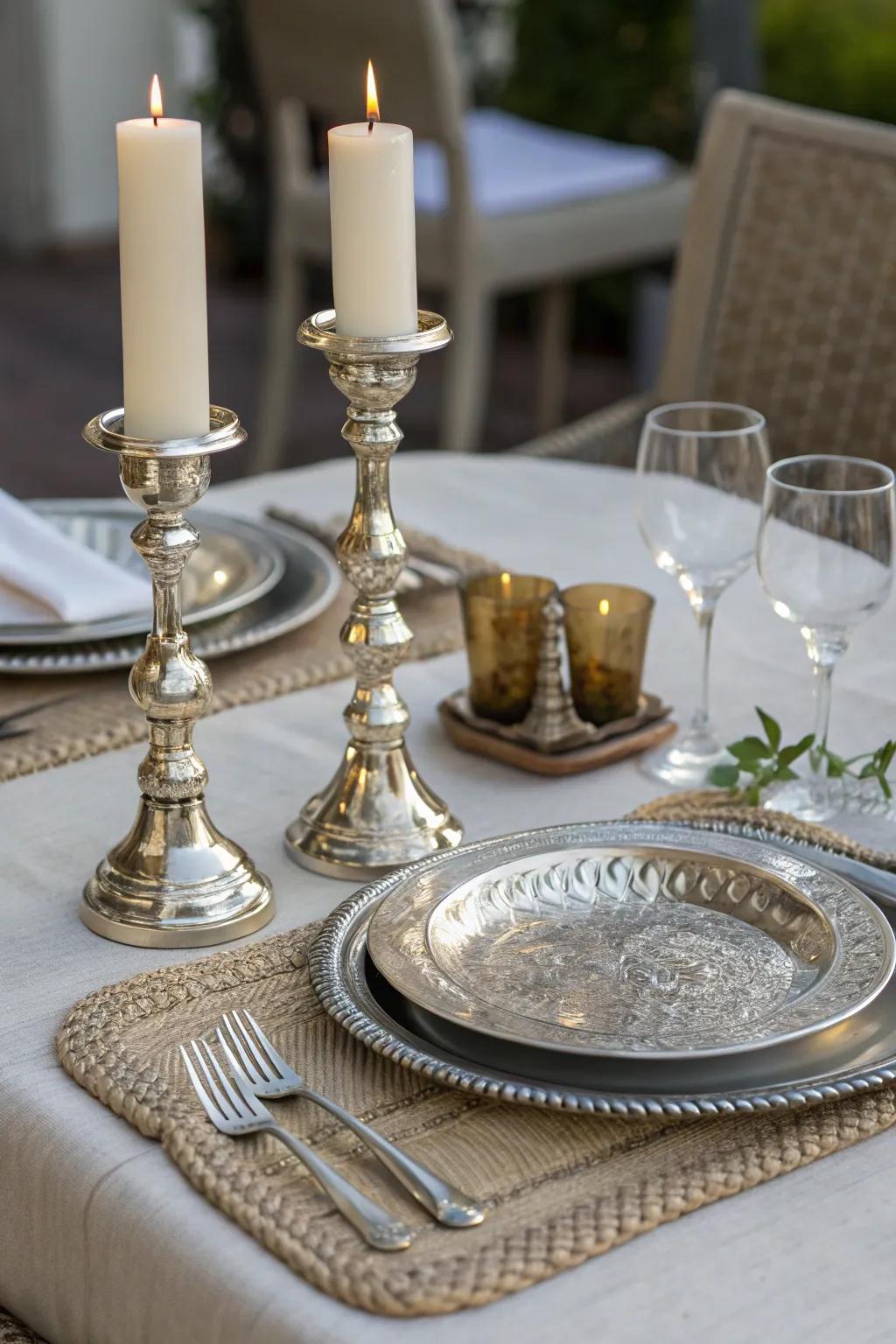 Metallic hints for an elegant winter appearance