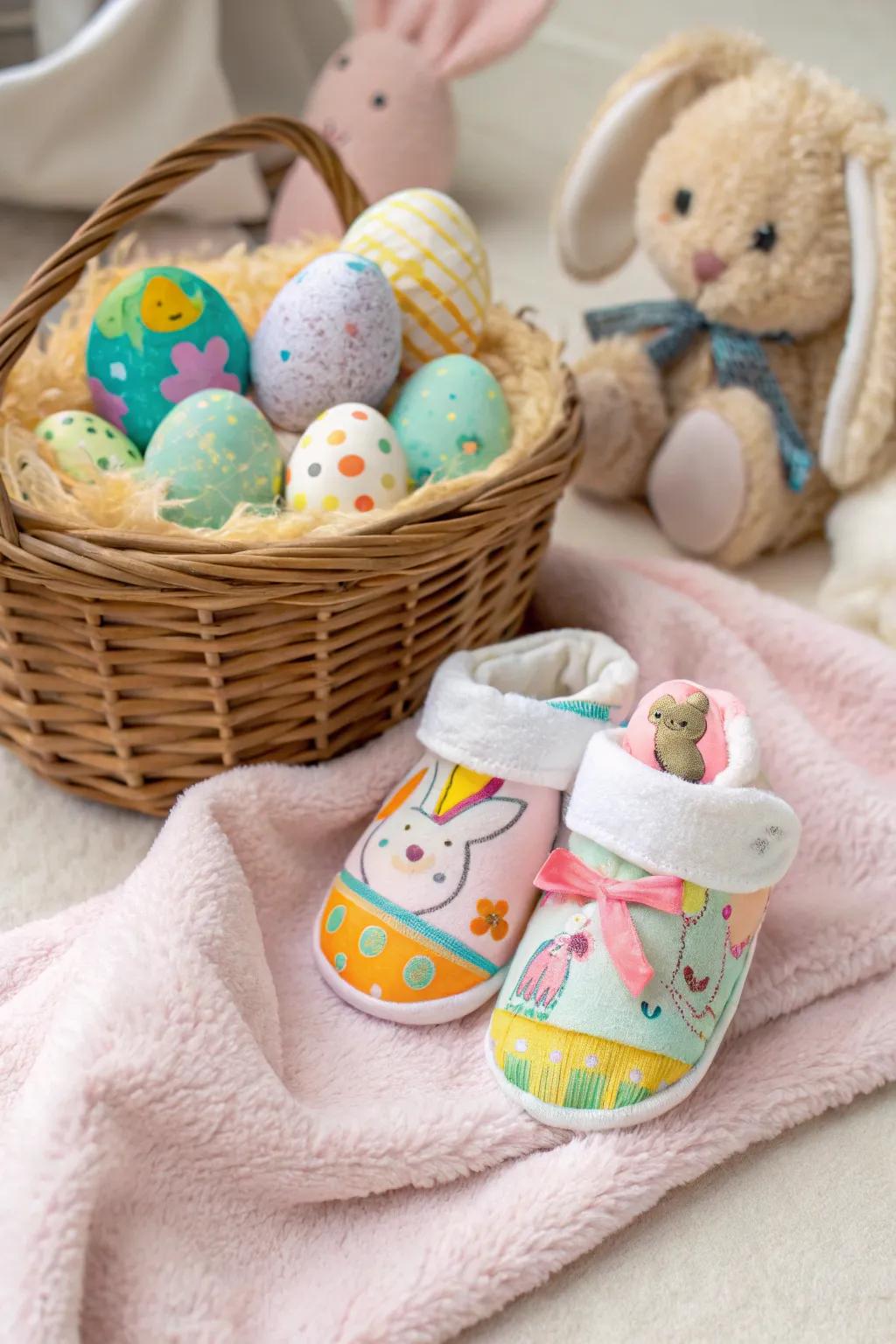 Booties that add warmth and style to your baby's first Easter.