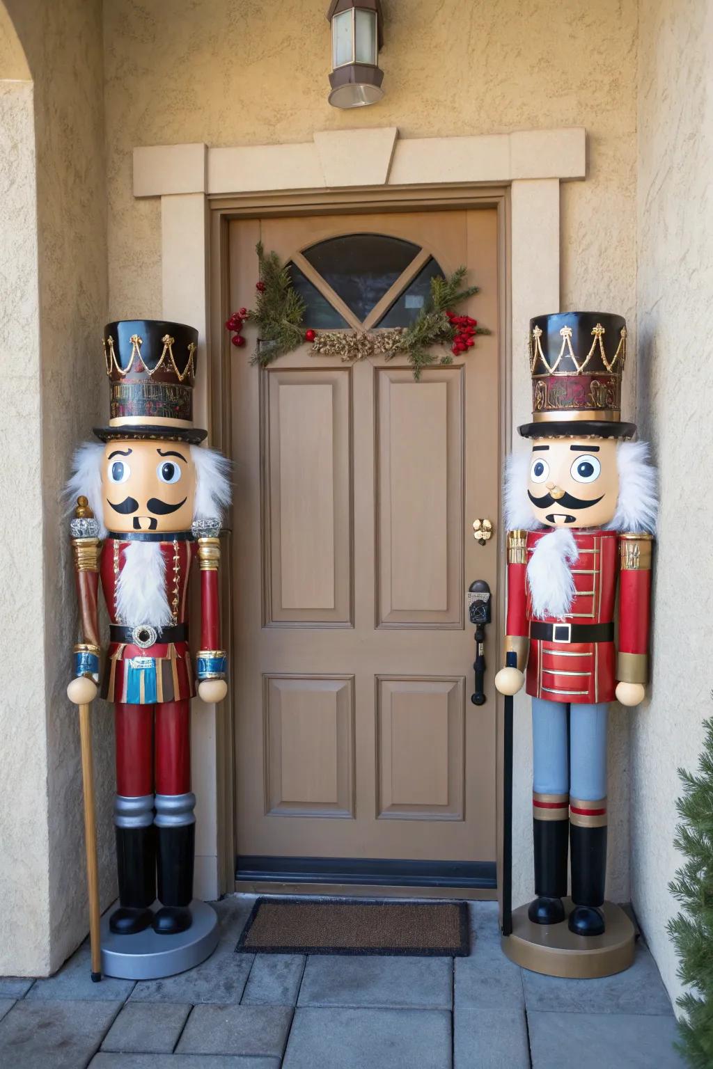 Nutcrackers with a twist make for a grand and funny welcome this Christmas.