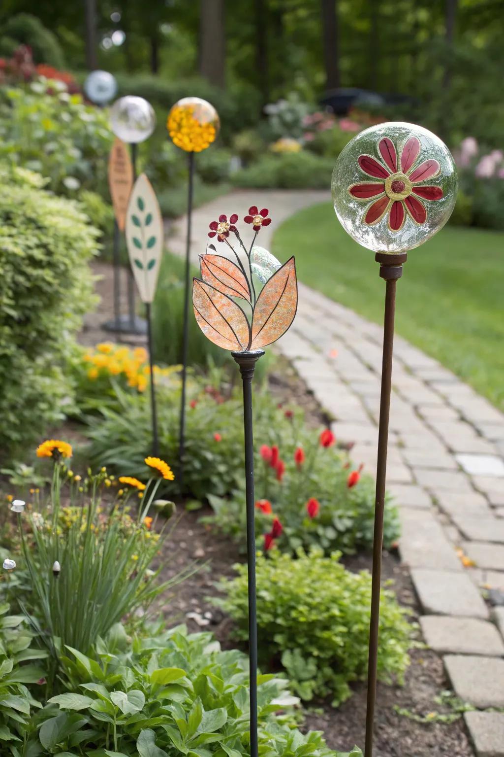 Seasonal-themed posts bringing year-round festivity to the garden.