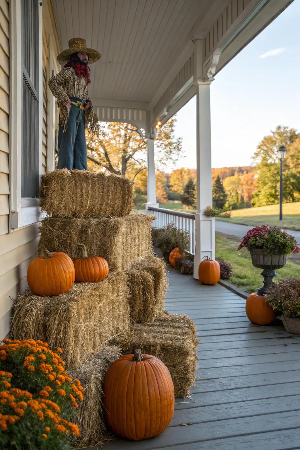 A haunted harvest theme brings classic Halloween charm.