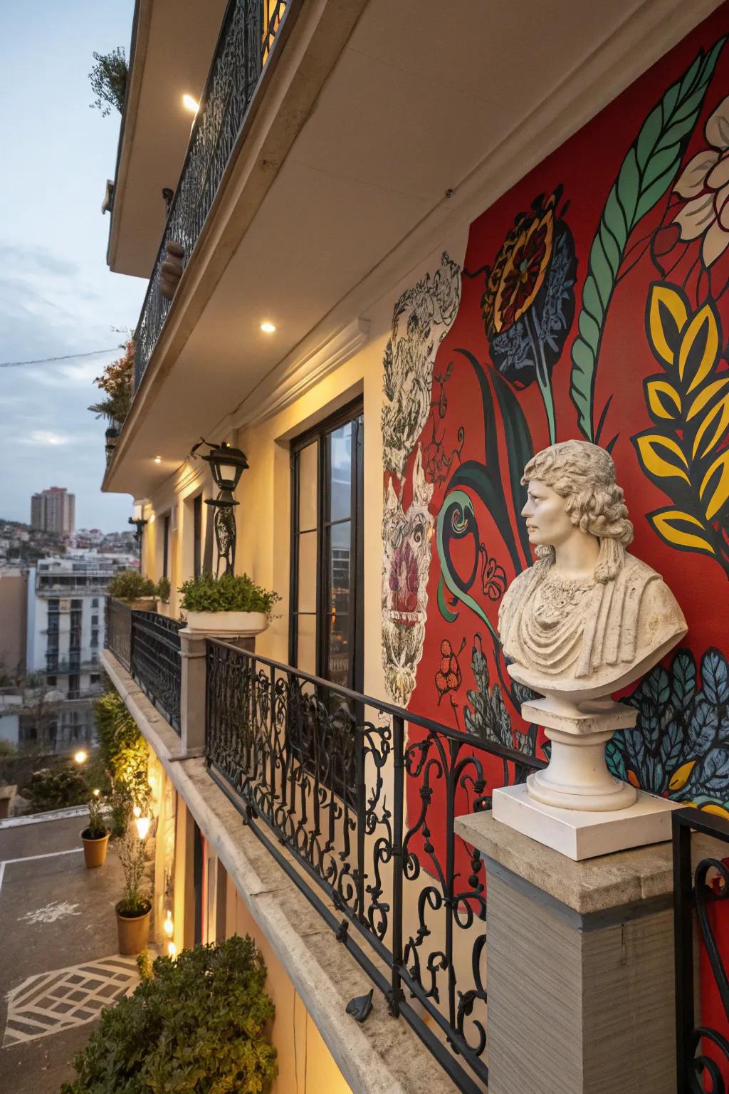 Communicate your individuality using open-air artistic pieces.