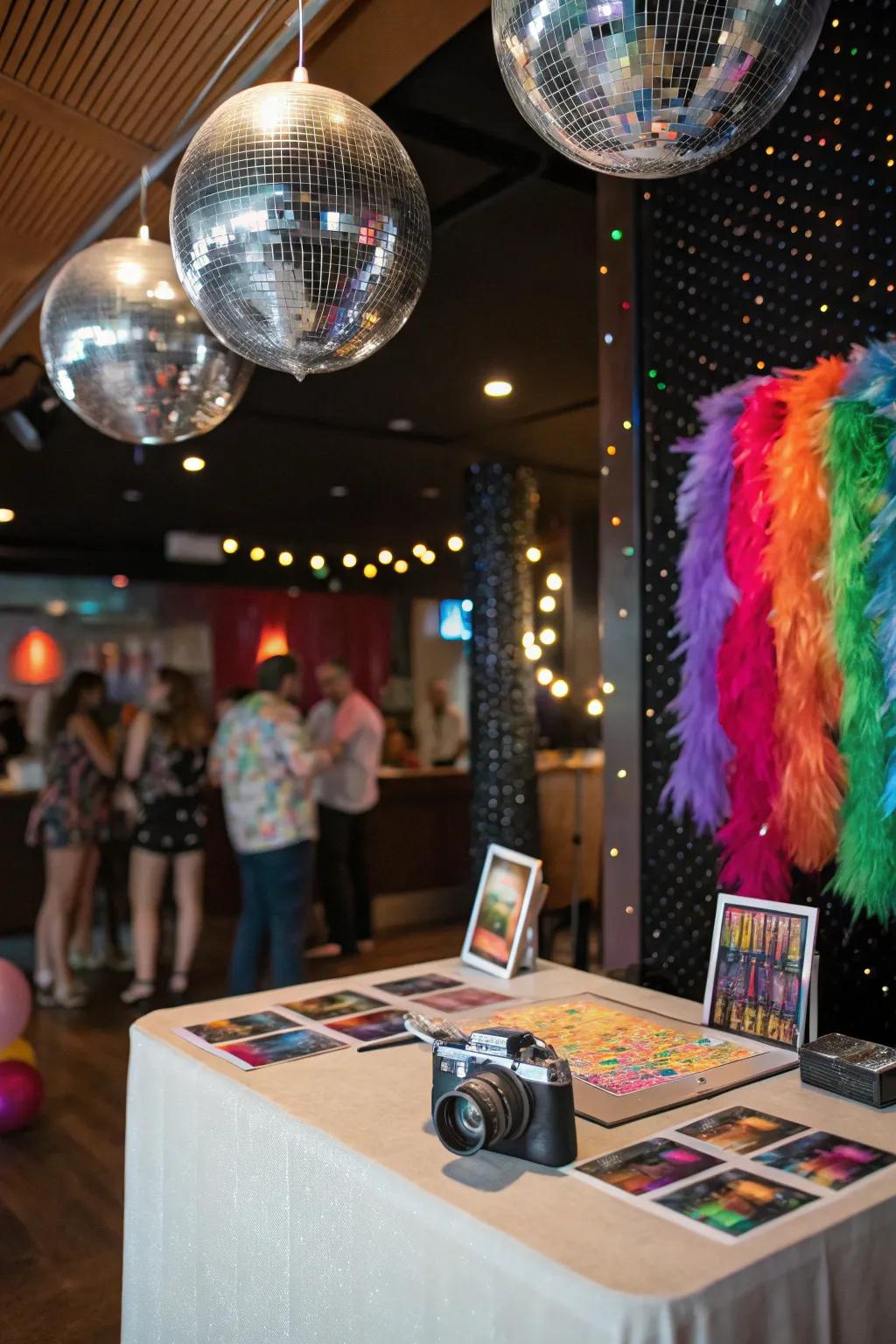 Gleaming spheres append sparkle and amusement to your image kiosk.