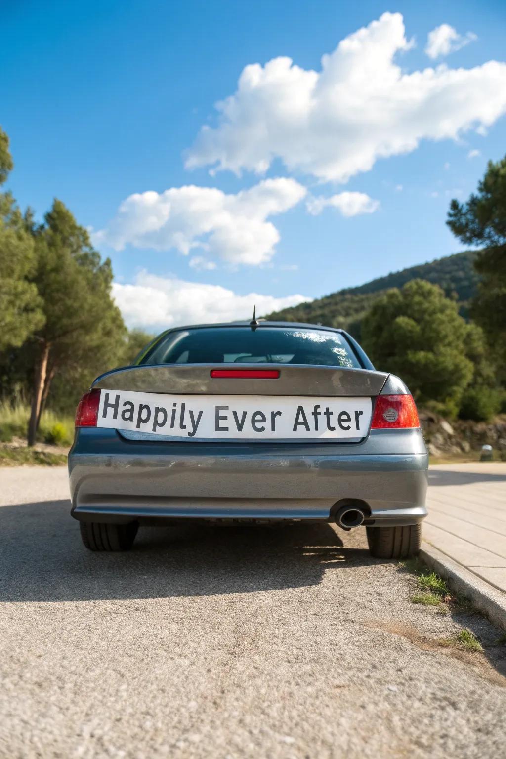 A custom license plate creates a unique and personal proclamation.