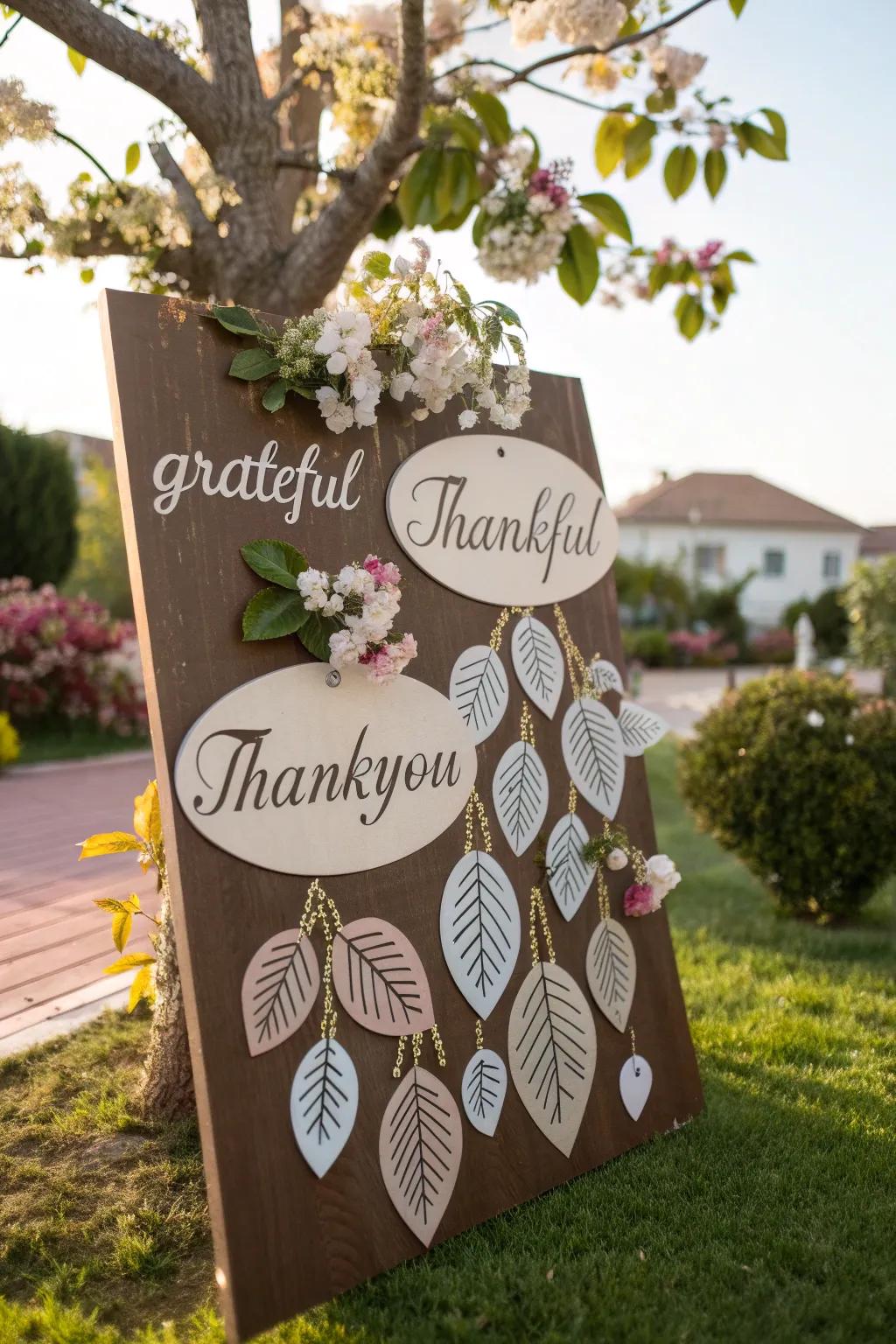 A flourishing tree of gratitude and appreciation.