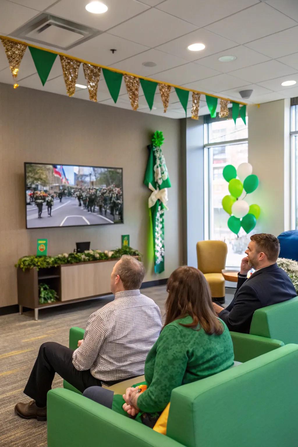 Bring the parade to your office with a live screening.