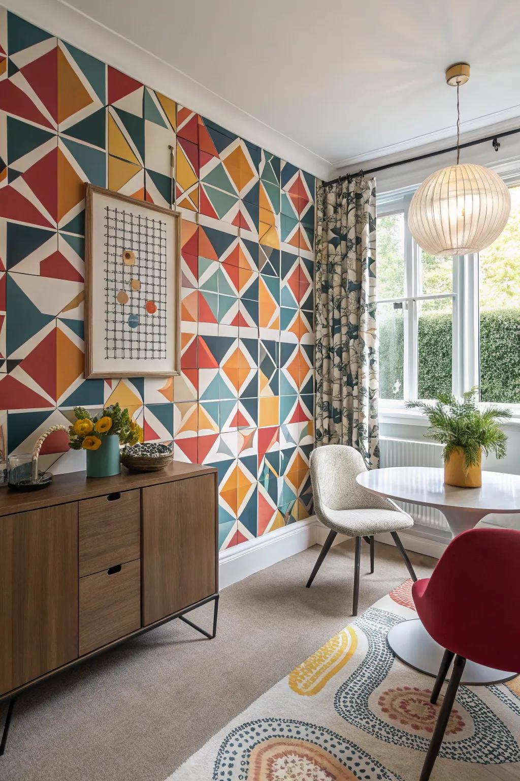 Geometric designs fascinate and intrigue.