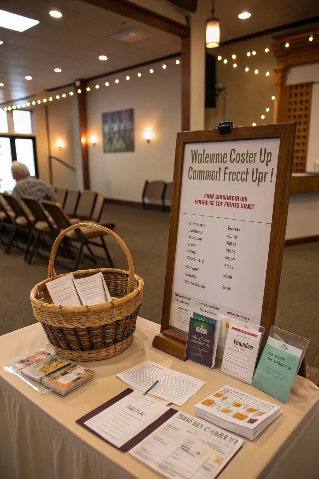 Feedback stations invite visitor input and engagement.