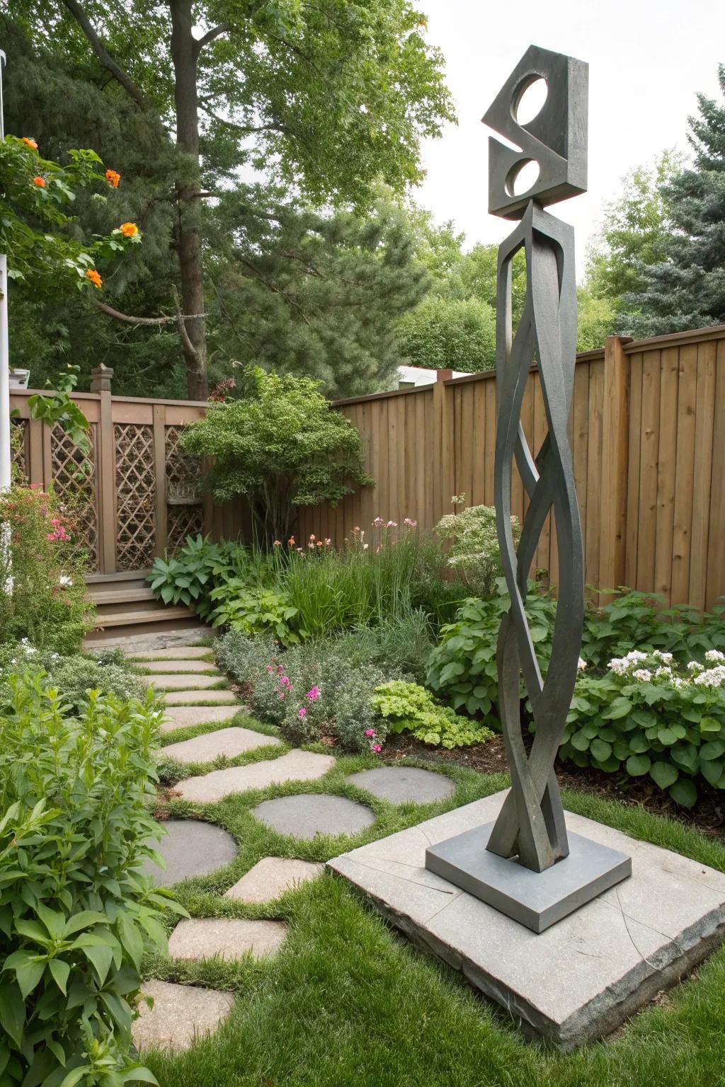 Sculptures bring art to your outdoor space.