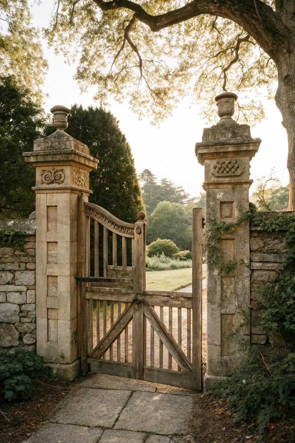 A grand entrance framed by timeless stone.