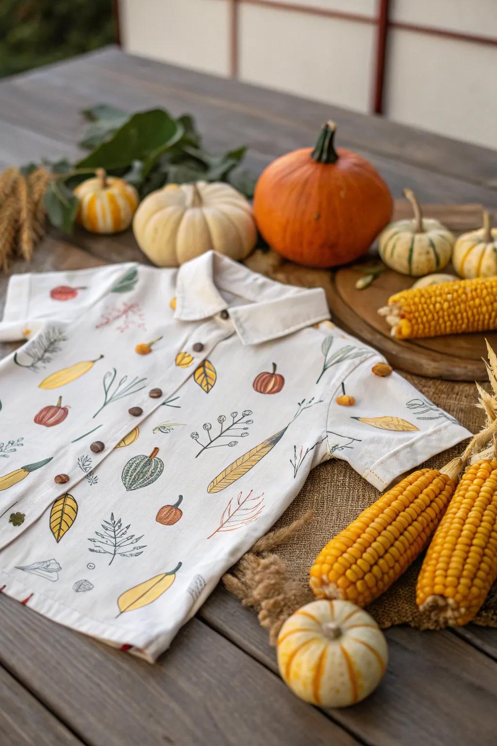 Crop-inspired drawings capture the essence of autumn's bounty.