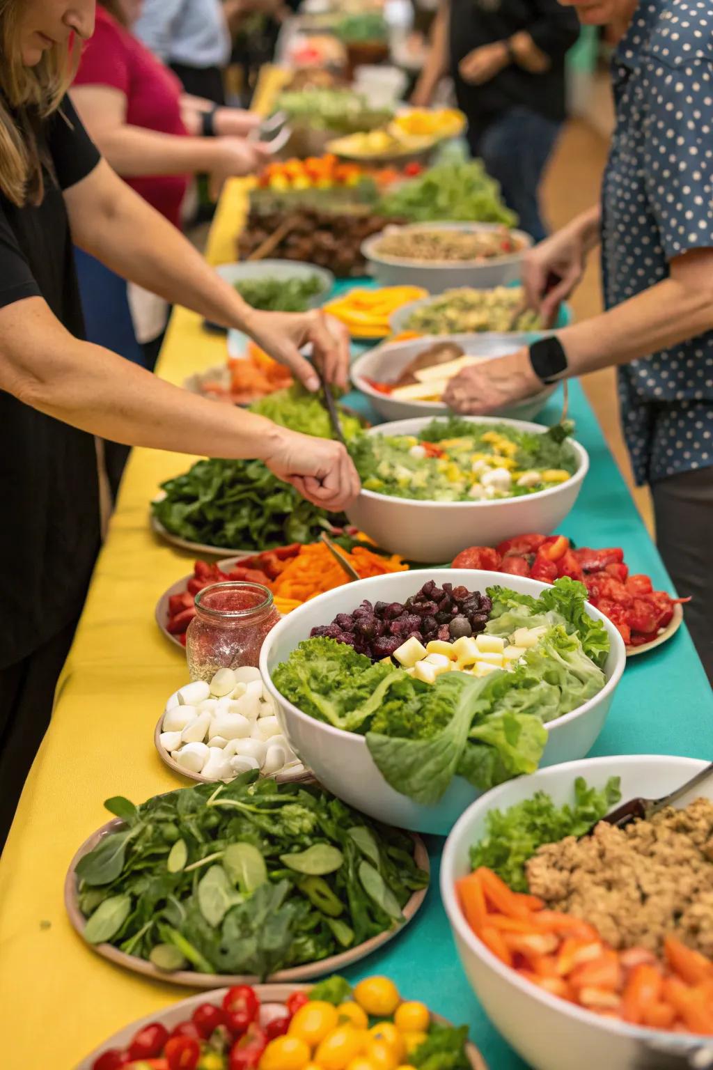 Create your own fresh and vibrant salad.