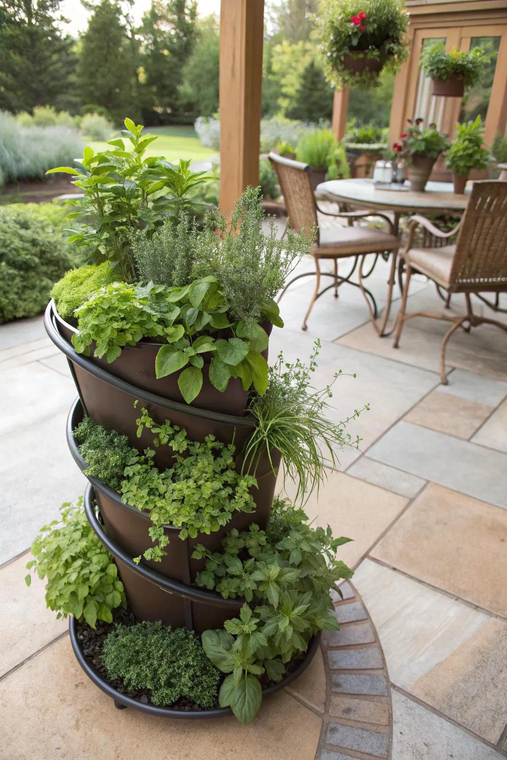 Cultivate more with a compact herb display.