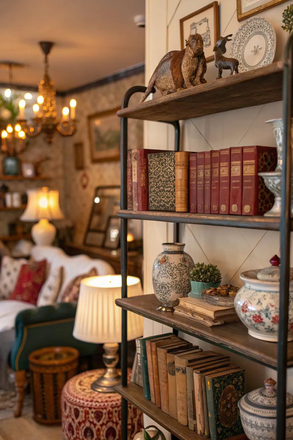 Vintage finds bring a touch of nostalgia and character to shelves.