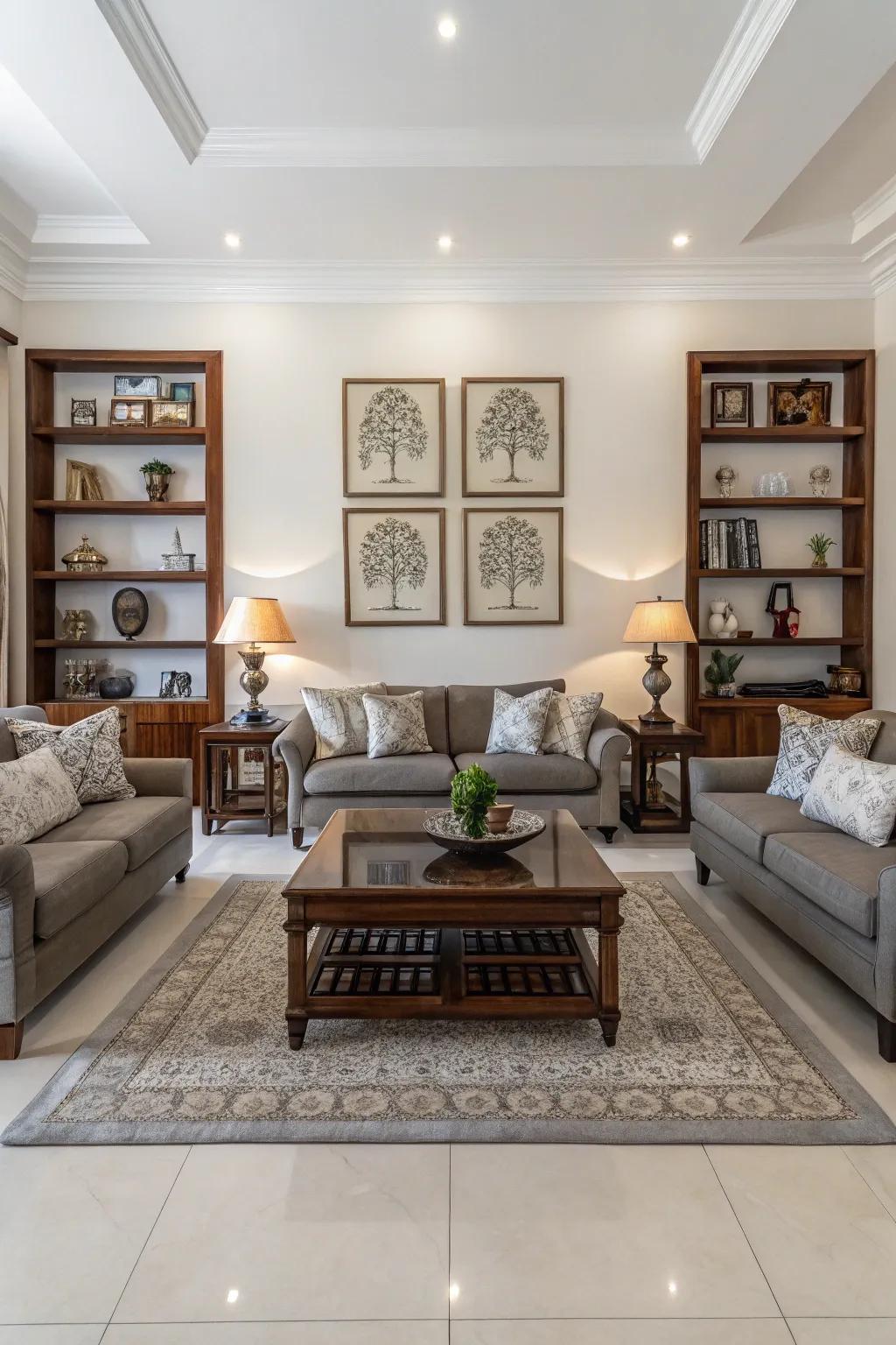 Balanced design encourages harmony and peace.
