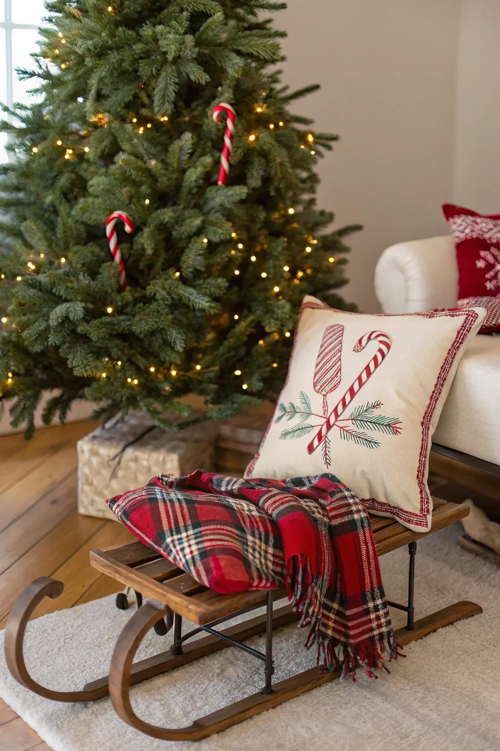 Decorative articles at the foundation elevate the festive visage.