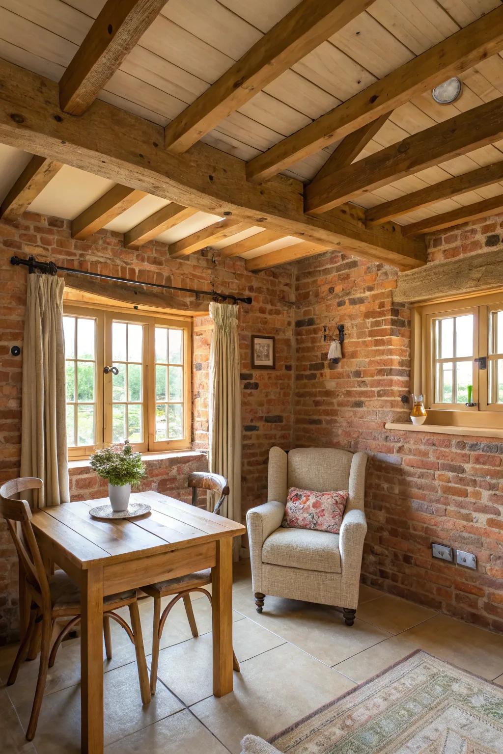 A space showcasing its original architectural attributes.