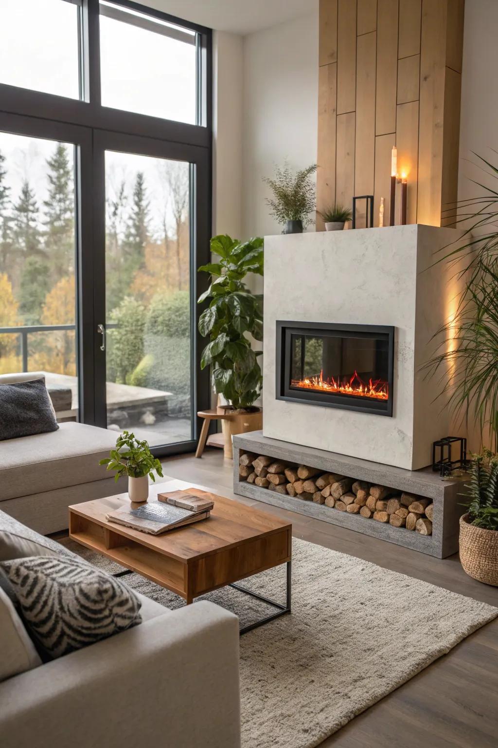 A fireplace choice that keeps both your home and the planet warm.