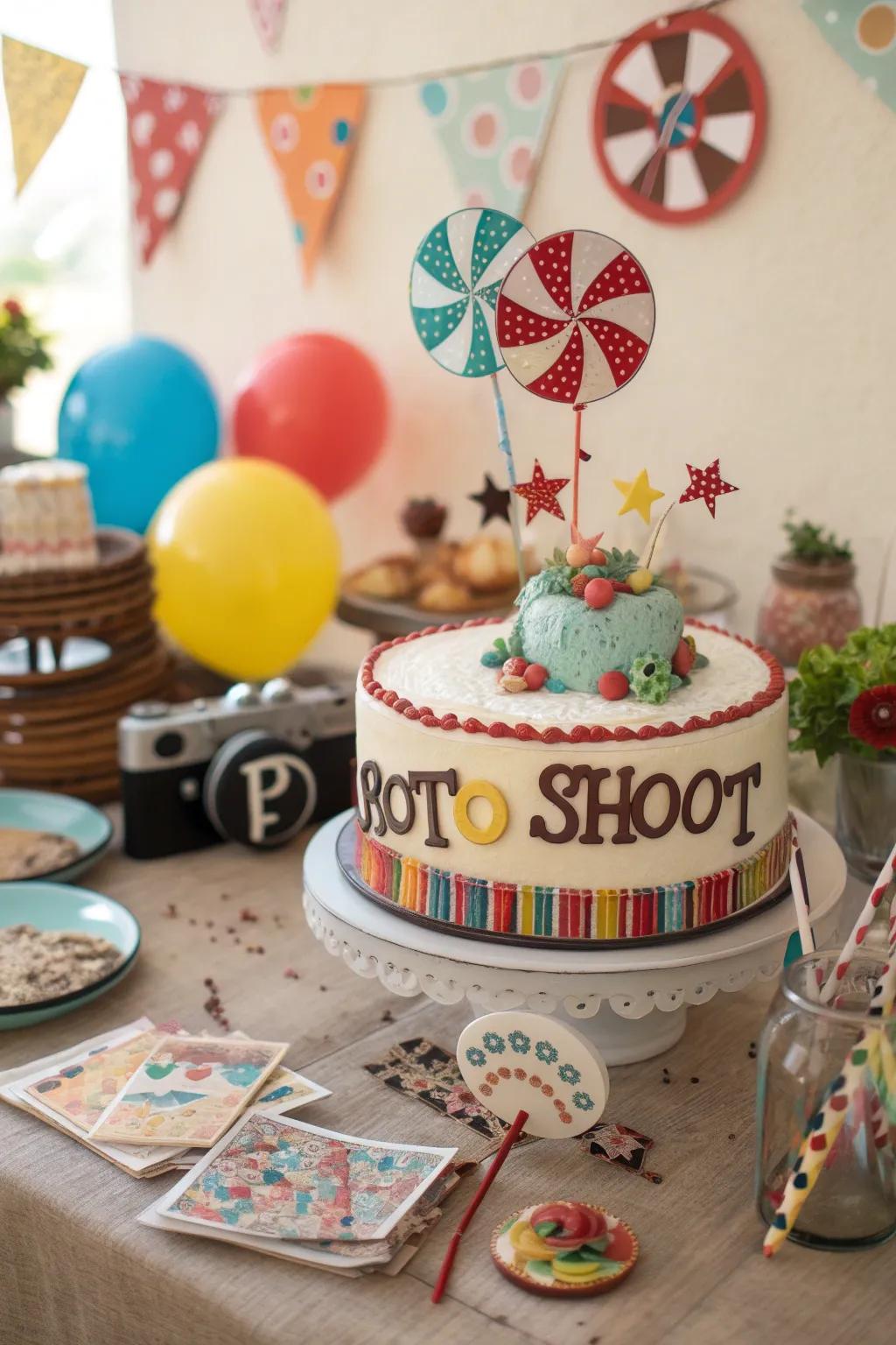 Take a trip to the past with this nostalgic birthday cake!
