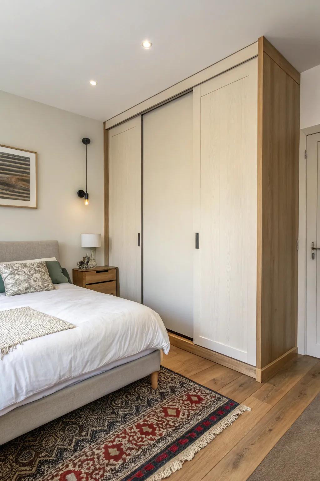 Pocket doors: sleek and space-saving.