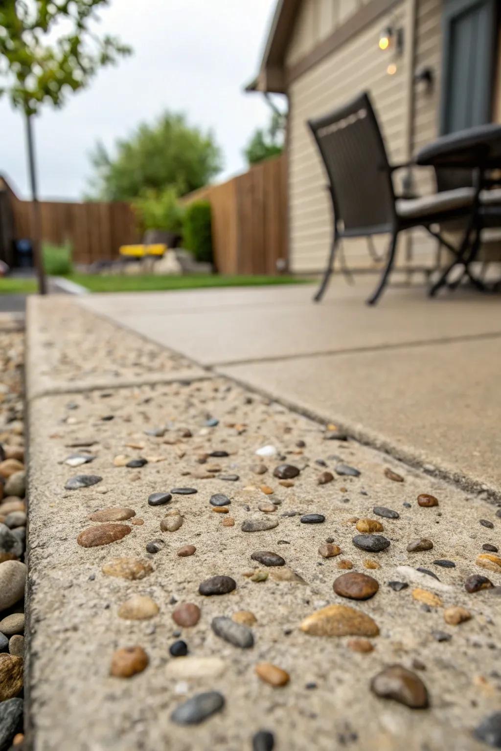 Textured coatings enhance the aggregate's uniqueness.