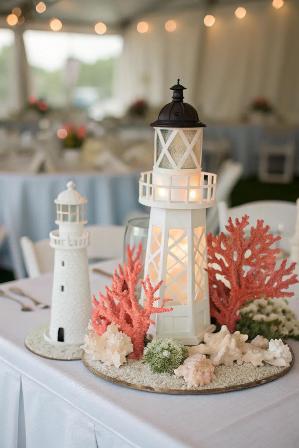 Whimsical centerpieces that bring the magic of the ocean to the table.