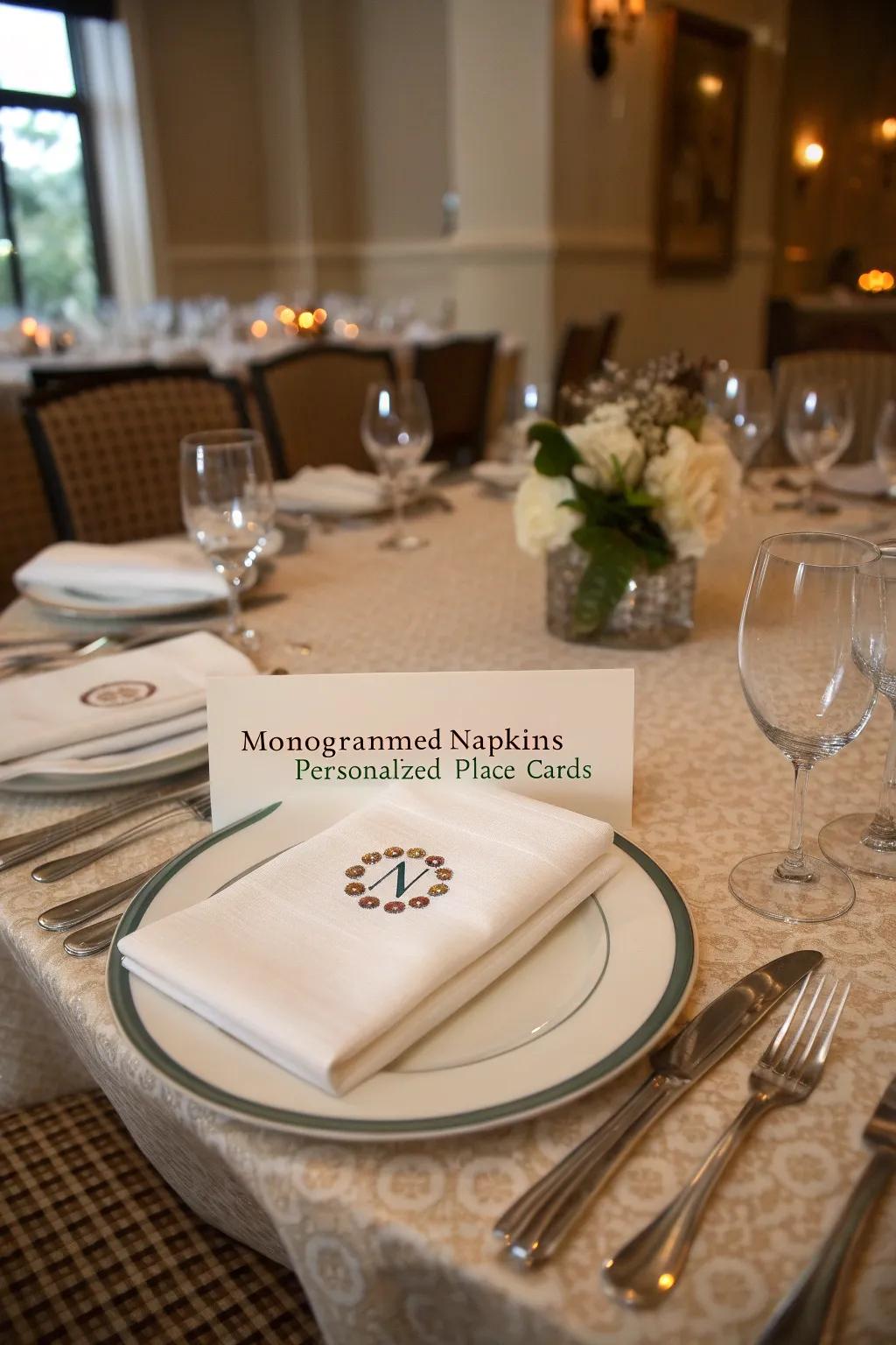 Unique table arrangements display thoughtfulness.