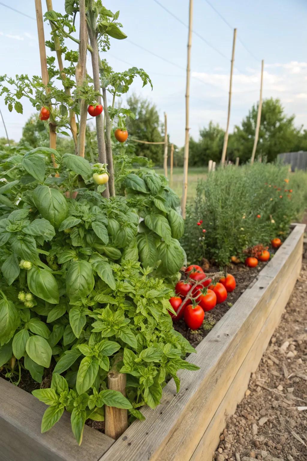 Companion planting enhances growth and flavor in small gardens.