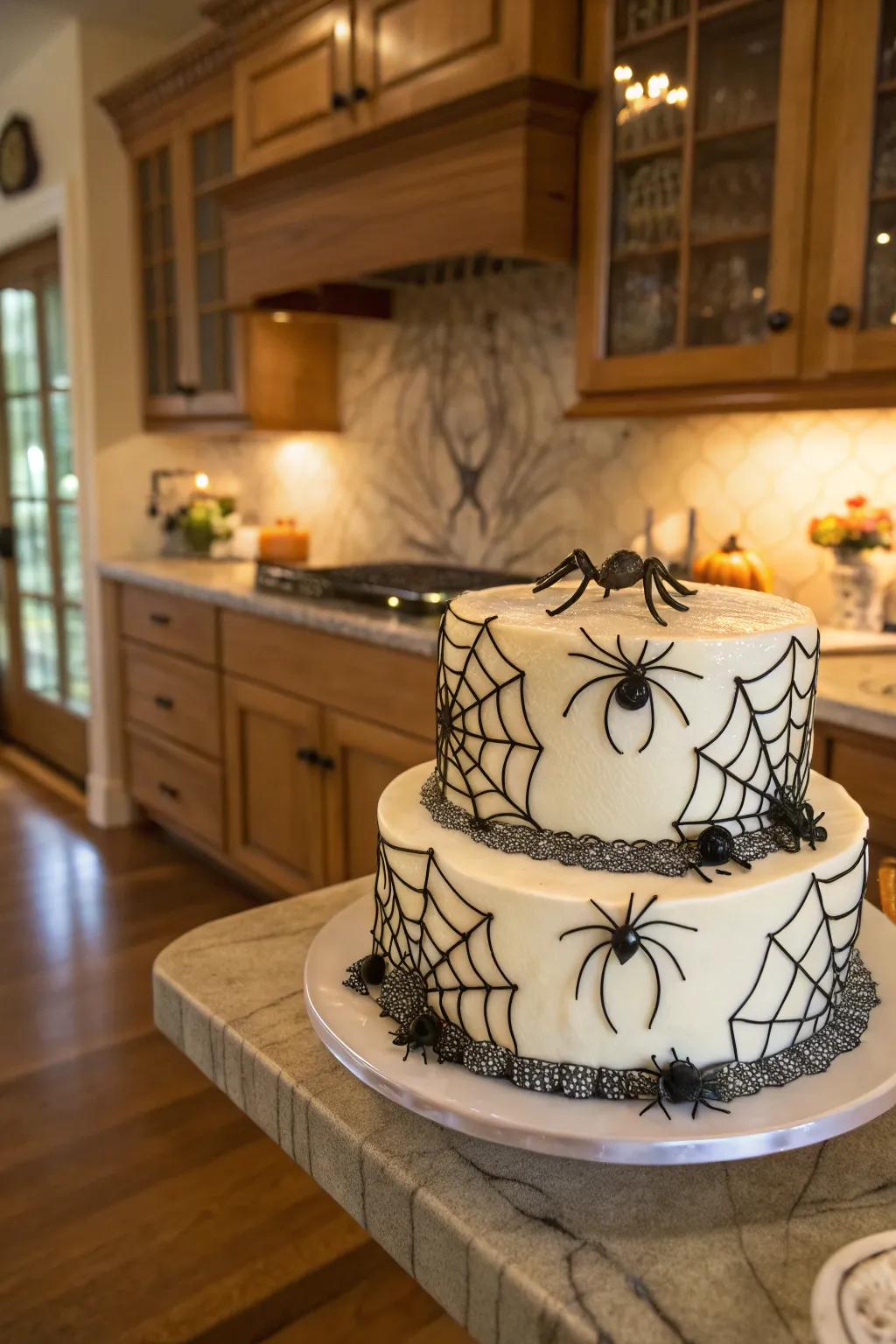 Intricate fondant details make this cake a standout.