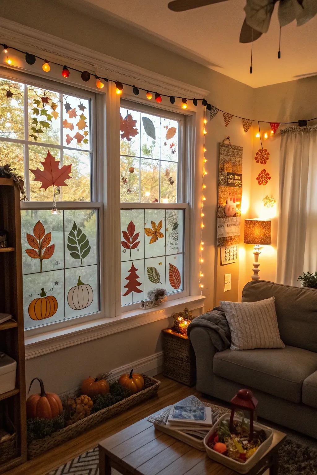 Keep your decor fresh by changing stickers with the seasons.