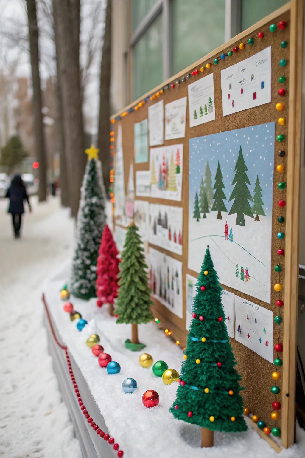 A celebratory woodland display brings the beauty of winter nature indoors.