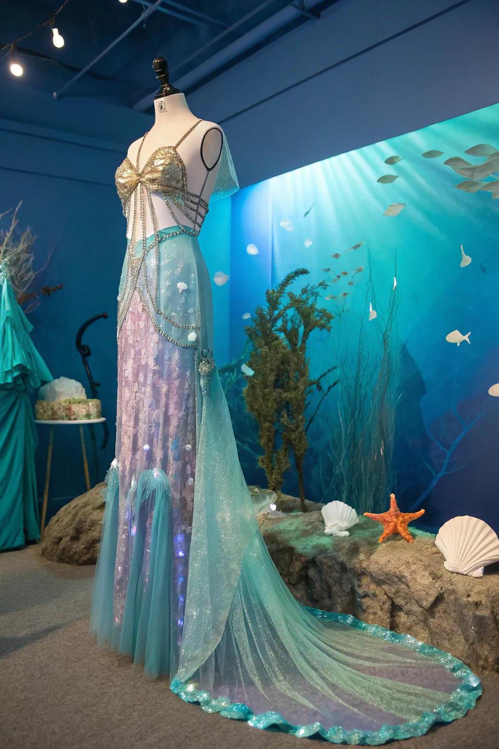 Dive into the mystical world with an enchanting mermaid costume.