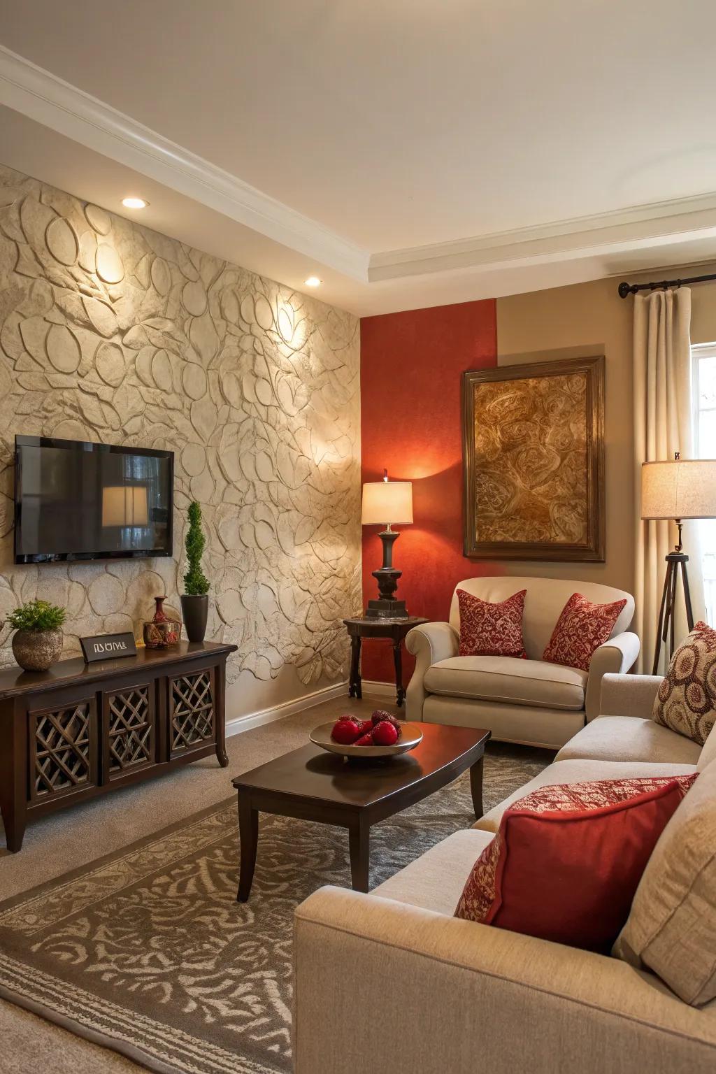 Accent walls add character and focus to a room.