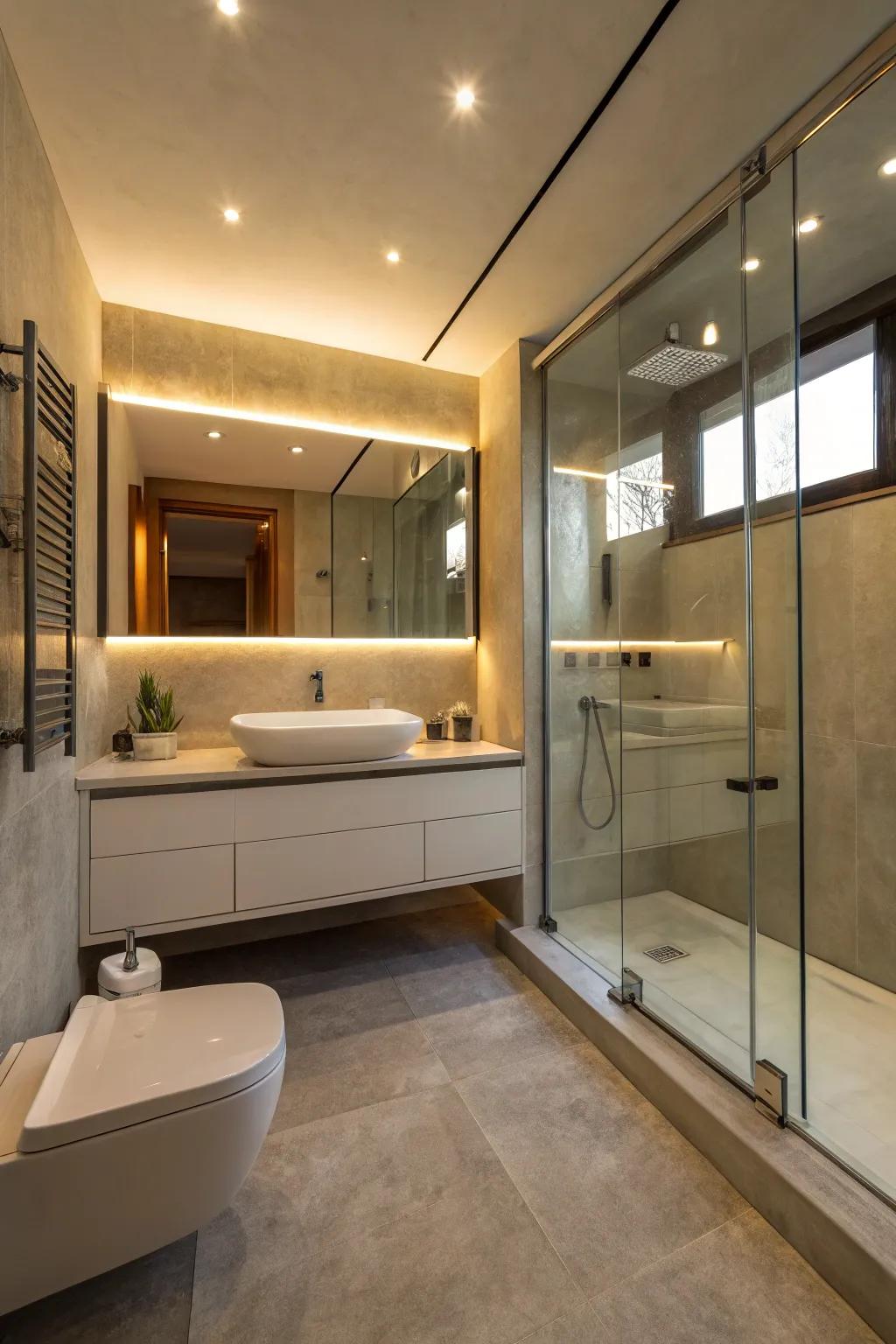 Contribute intrigue with a water-resistant stucco coating.