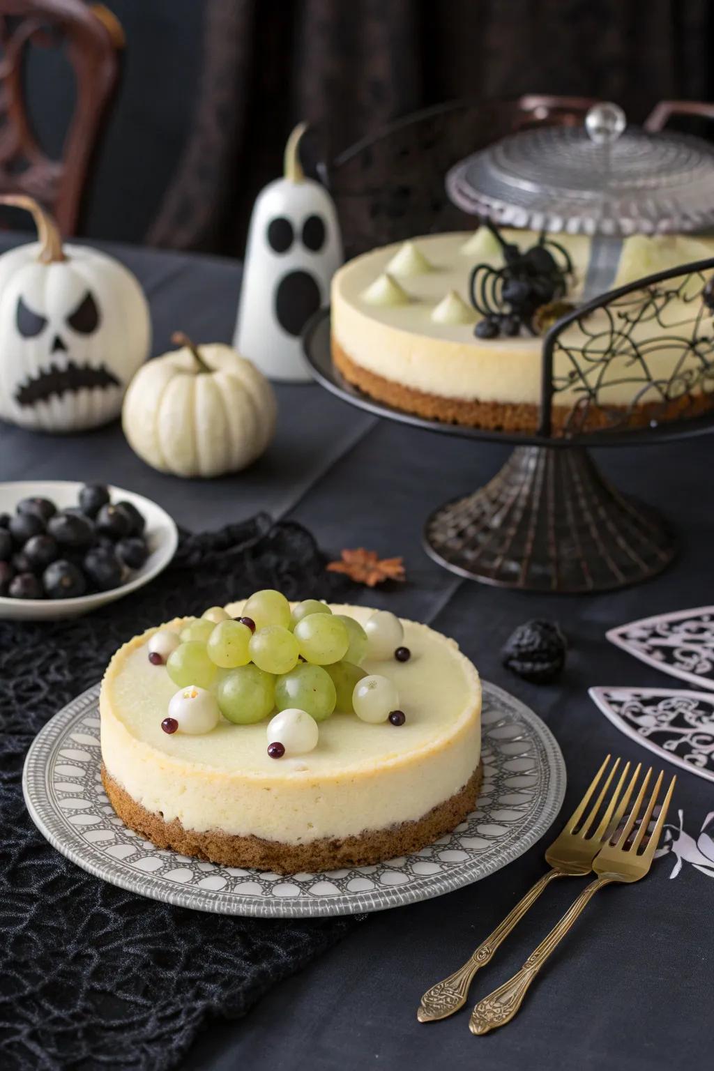 Ghoulish grape clusters incorporate texture and intrigue.